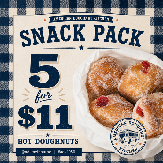 SNACK PACK (5 DOUGHNUTS) | PICK UP ONLY